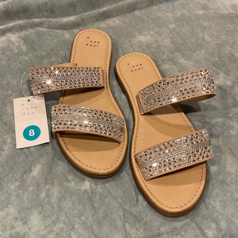 Brand new “a new day” gem Sandals